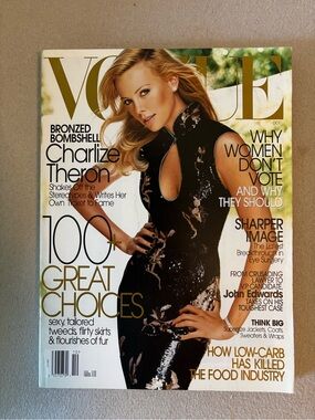 Vogue Magazine featuring Charlize Theron October 2004